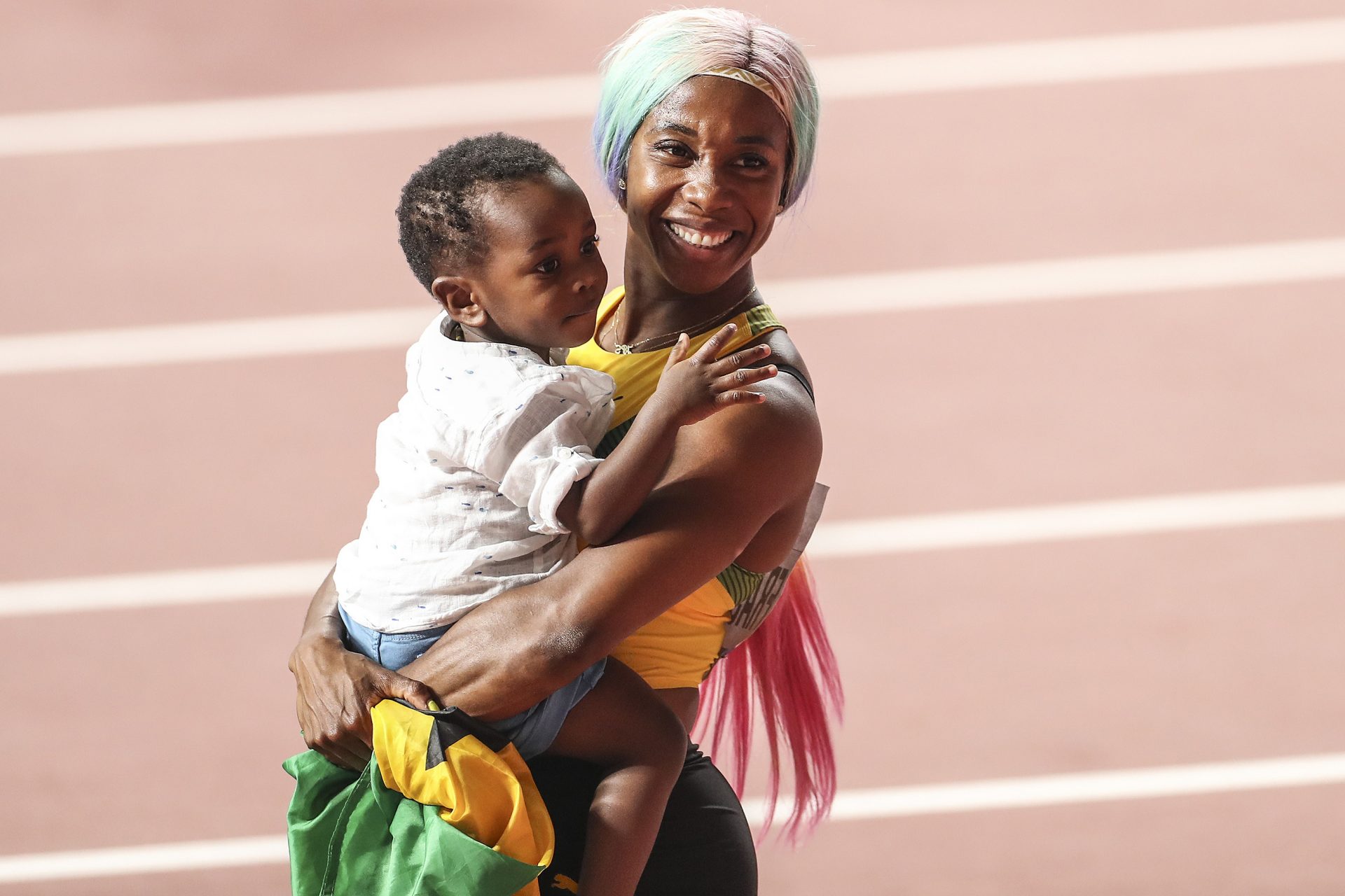 Realmomster Shelly Ann World's Fastest Woman First Mom