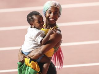 Realmomster Shelly Ann World's Fastest Woman First Mom